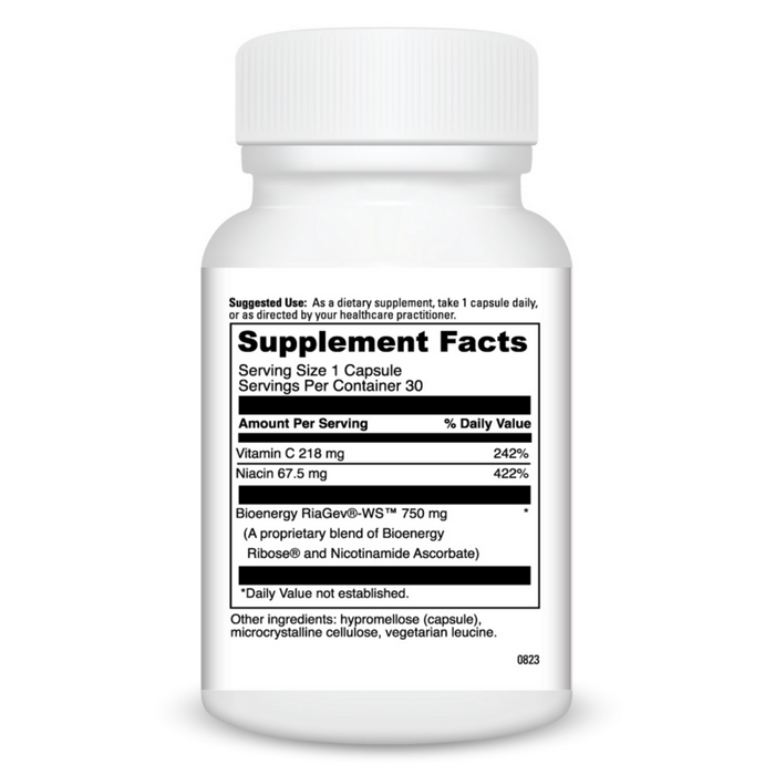 NAD+ Activate 30 capsules Supplement Facts