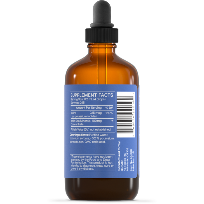 Iodine Liquid 2 oz Supplement Facts
