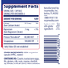 SerraGold 60 capsules Supplement Facts Label