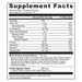 Multi Protein Animal-Based 15 servings Vanilla Supplement Facts Label