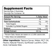 Shilajit 60 gummies Supplement Facts Label