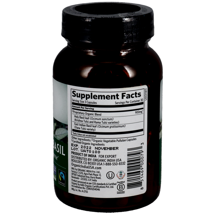 Tulsi Holy Basil 90 Capsules by Organic India