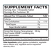 Red Ginseng Energy Chewable 30 tablets Supplement Facts Label