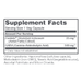 Sceletium Extract as Zembrin 60 caps Supplement Facts Label