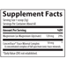 Magnesium Glycinate Powder 6.35 oz Supplement Facts Label