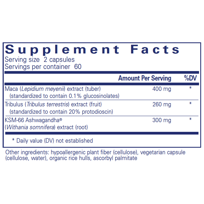 FemiVive 120 capsules Supplement Facts Label