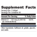 Vitamin D3 5000 60 softgels Supplement Facts Label
