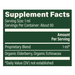 Elderberry & Echinacea 2 fl oz Supplement Facts Label