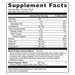 Multi Protein Animal-Based 15 servings Milk Chocolate Supplement Facts Label