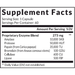 Mega-Polyzyme 60 caps Supplement Facts Label