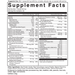 Ultimate Shake Chocolate 1512 g Supplement Facts Label