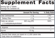 Arginine Plus 120 tablets Supplement Facts Label