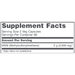 MSM 1000 mg 180 caps, by Protocol for Life Balance, Supplement Facts