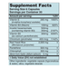 LipiTonic 180 capsules Supplement Facts Label
