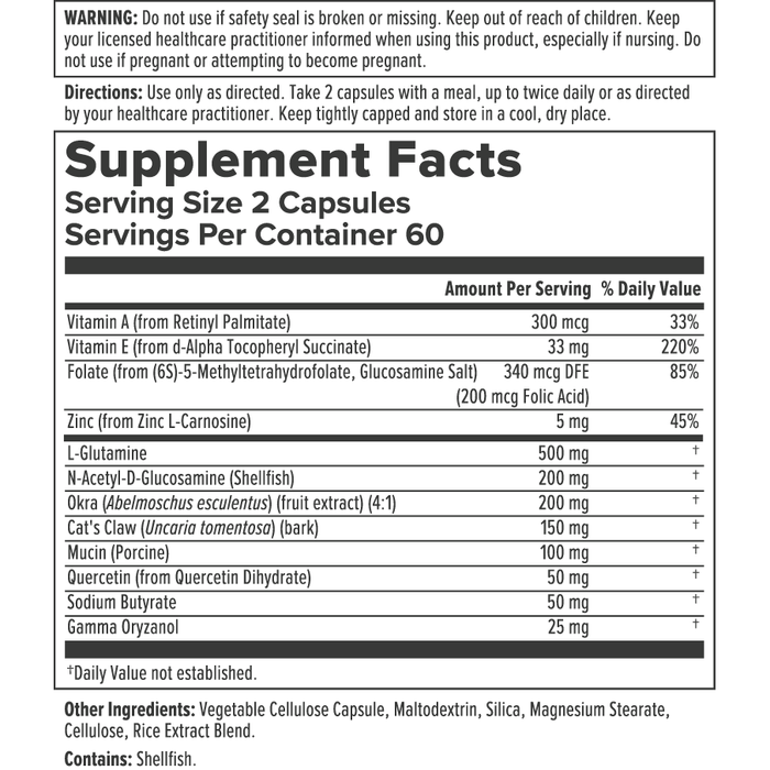 Intestinal Repair Capsules 120 vcaps by BioGenesis