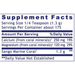 Premier Calcium Magnesium 8 oz Supplement Facts Label