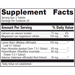 MyoCalm Plus 60 tablets Supplement Facts Label