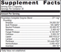 SpectraZyme Complete Enzymes 60 capsules Supplement Facts Label