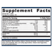 Hemagenics 180 tablets Supplement Facts Label