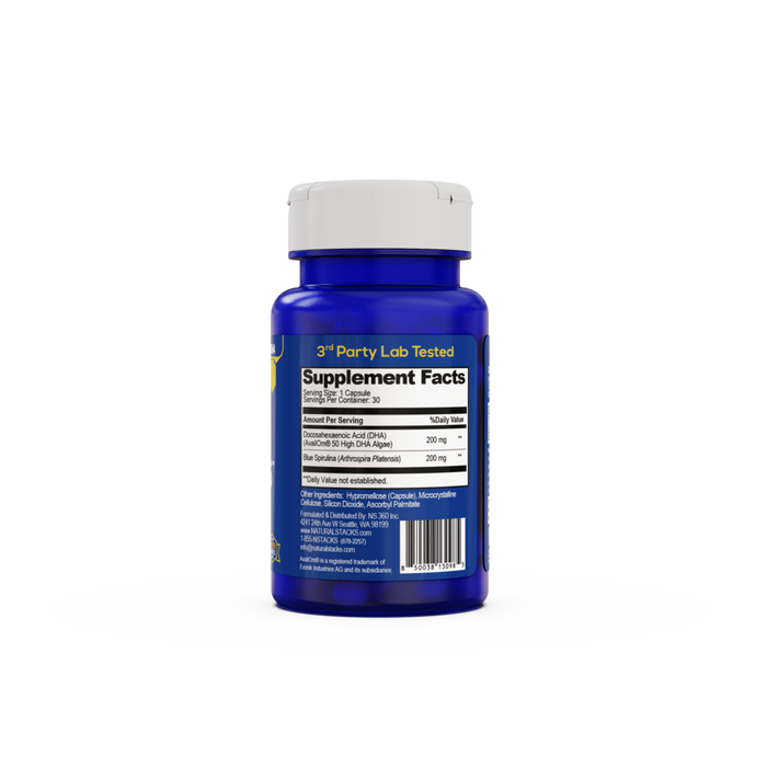 Smart Omegas with Blue Spirulina 30 Capsules by Natural Stacks