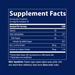 Zinc 60 gummies Supplement Facts Label