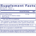 DAO Enzyme 60 caps Supplement Facts