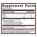 SPM Active 120 softgels Supplement Facts Label