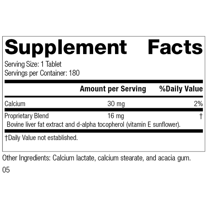 Antronex®, 180 Tablets, Rev 04 Supplement Facts