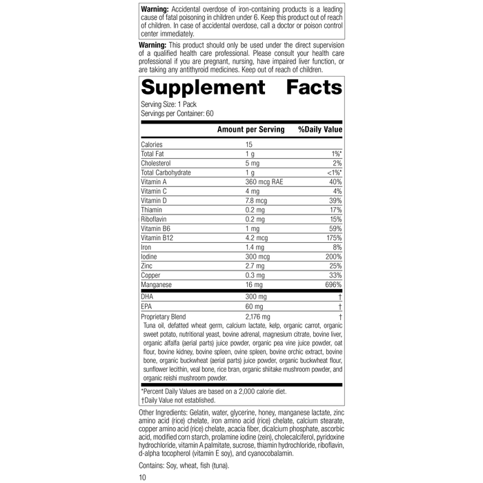 Daily Fundamentals - General Health, Rev 09 Supplement Facts