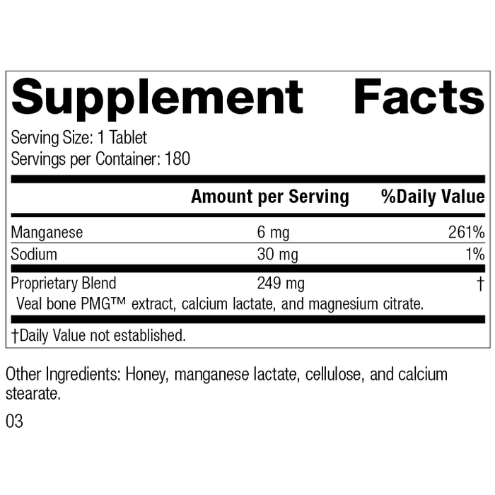 Biost®, 180 Tablets, Rev 03 Supplement Facts