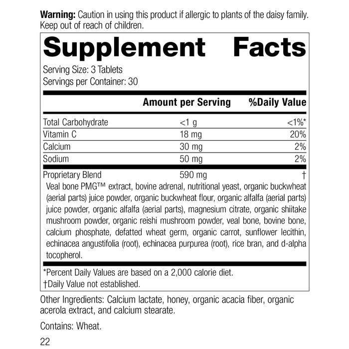 Cataplex® C, 90 Tablets, Rev 20 Supplement Facts