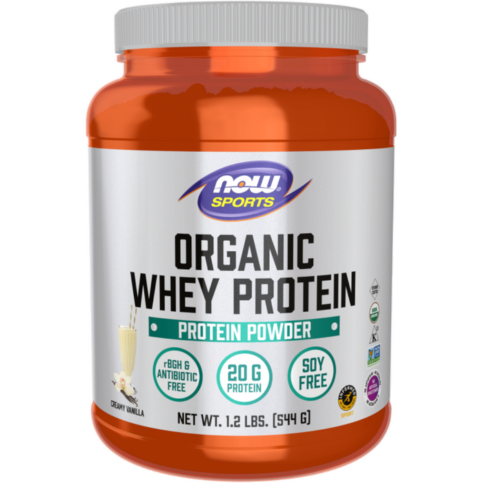 Organic Whey Protein Vanilla 1.2 lbs By Now