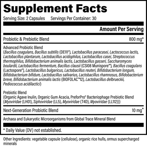 Ultimate Probiotic 60 capsules by Global Healing