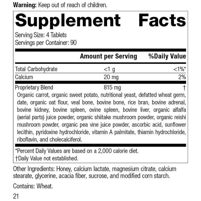 Cyrofood®, 360 Tablets, Rev 20 Supplement Facts