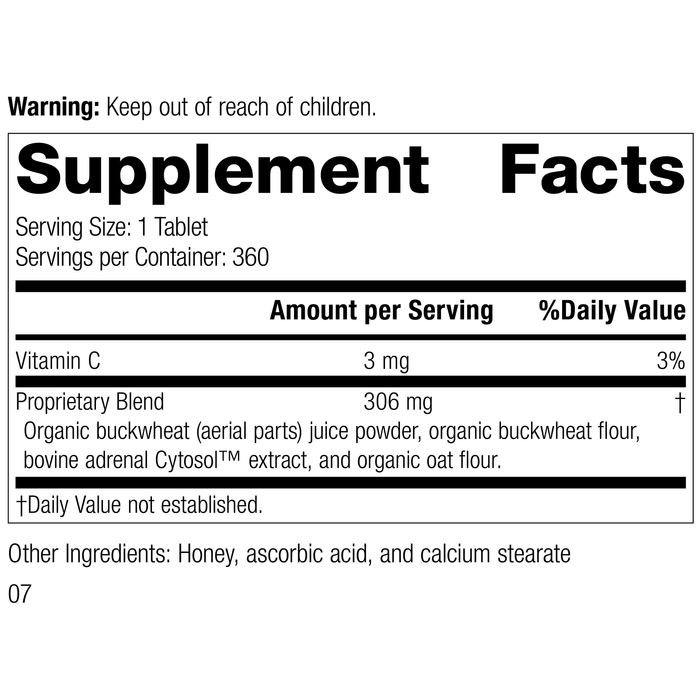 Cyruta® Plus, 360 Tablets, Rev 05 Supplement Facts