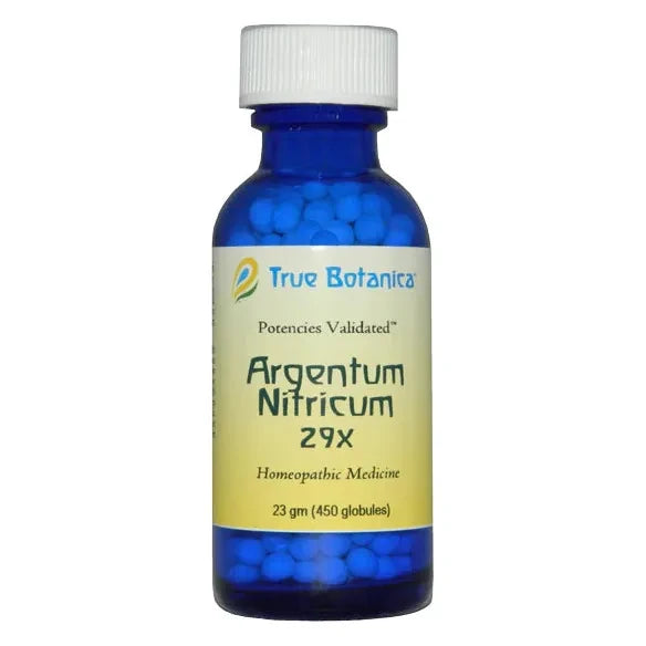 Argentum Nitricum 29X | 23 Grams (450 Globules) | True Botanica — Blue ...