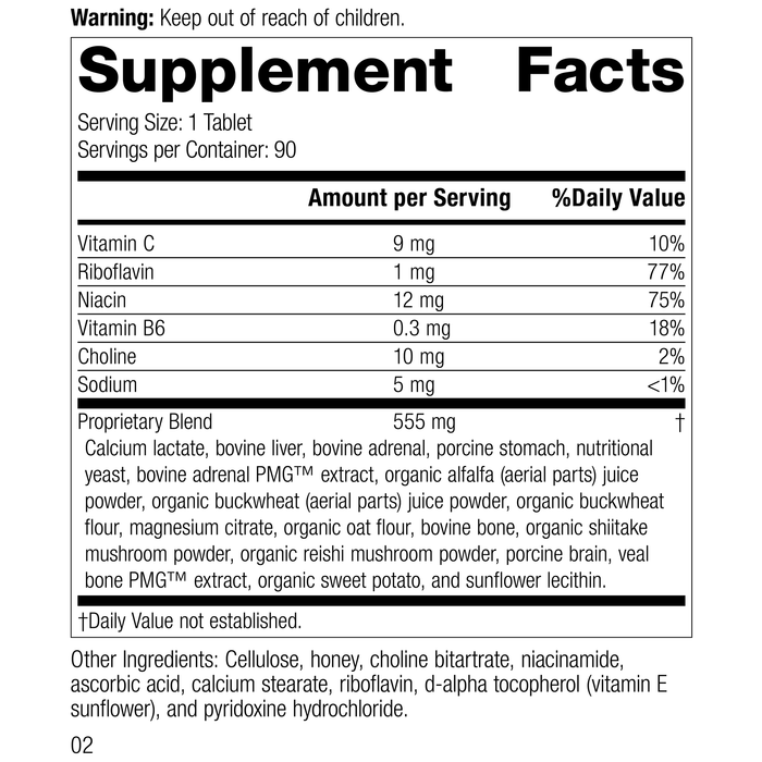 Image of the Rev 01 of Drenamin label.