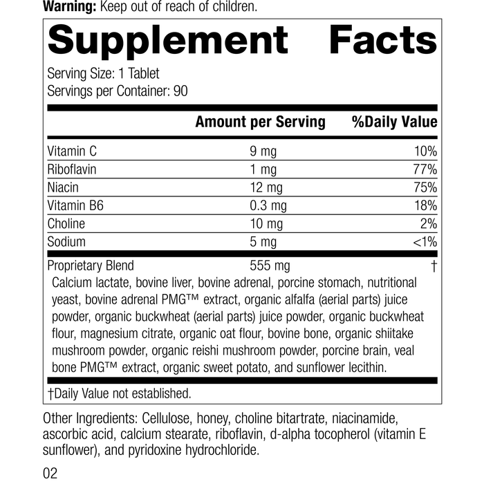Image of the Rev 01 of Drenamin label.