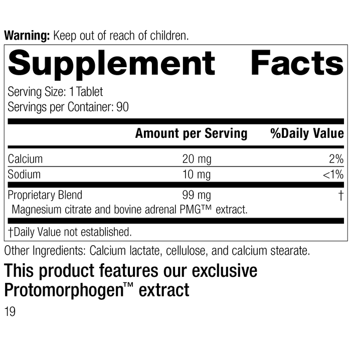 Drenatrophin PMG®, 90 Tablets, Rev 17 Supplement Facts