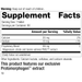 Drenatrophin PMG®, 90 Tablets, Rev 17 Supplement Facts