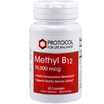 Protocol For Life Balance, Methyl B12 10,000 mcg 60 lozenges