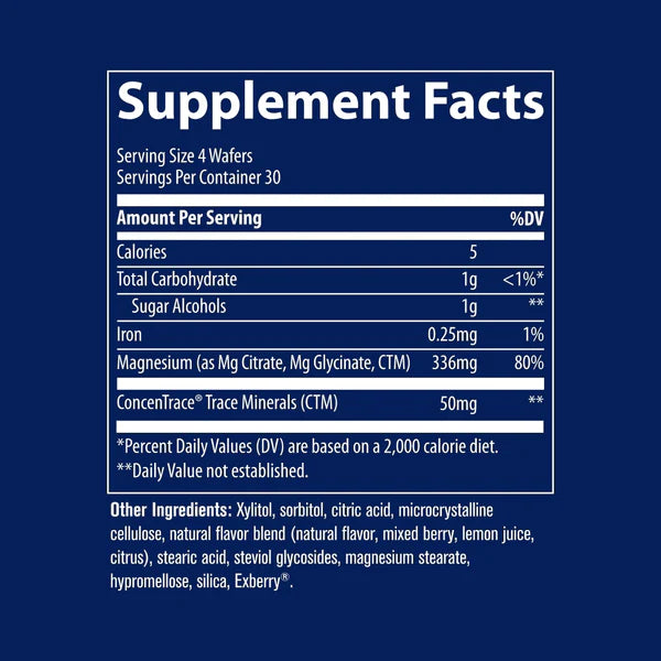 Magnesium Chewable 120 chewable wafers by Trace Minerals Research