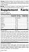 4030 Catalyn with Iron R18 Supplement Facts