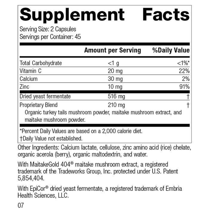 Epimune Complex, 90 Capsules, Rev 06 Supplement Facts