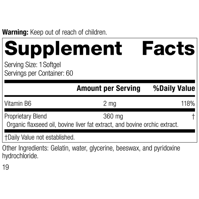 Flax Oil Plus, formerly known as Cataplex® F, Rev 18 Supplement Facts