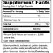 Supplement Facts label for CoQ10 400 mg 30 gels by Progressive Labs
