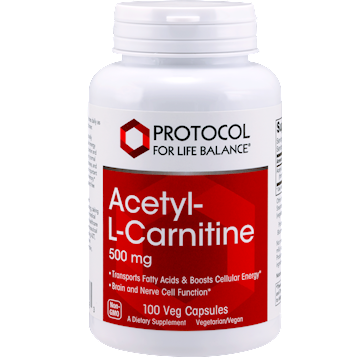 Protocol For Life Balance - Acetyl-L-Carnitine 500 mg 100 caps Protocol For Life Balance - Acetyl-L-Carnitine 500 mg 100 caps