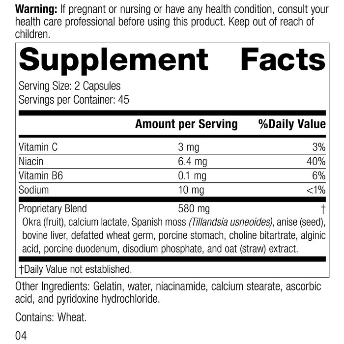 Gastrex®, 90 Capsules, Rev 03 Supplement Facts