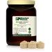 Glucose Assist Vanilla jug next to three scoops of powder