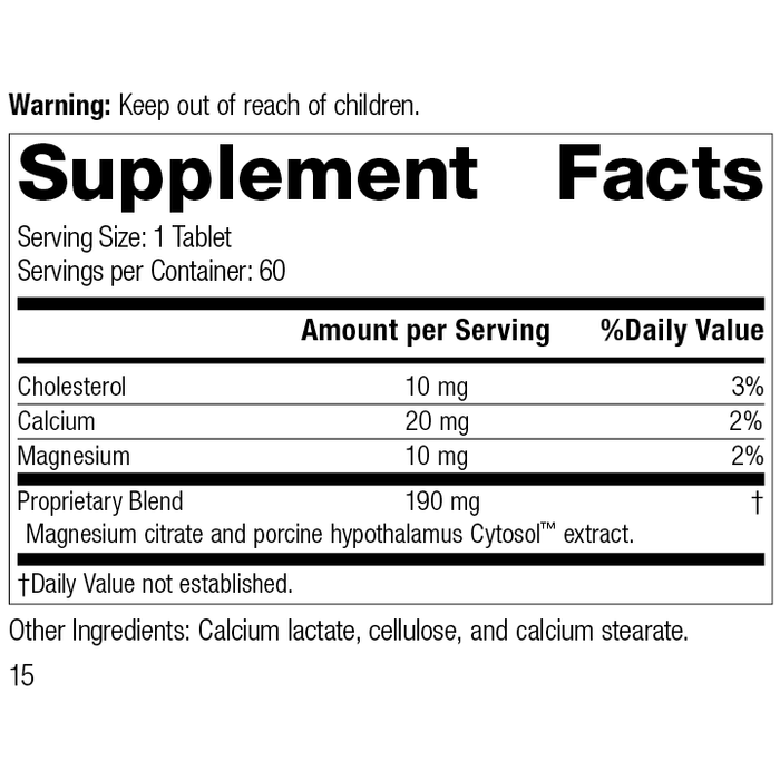 4875 Hypothalmex R14 Supplement Facts